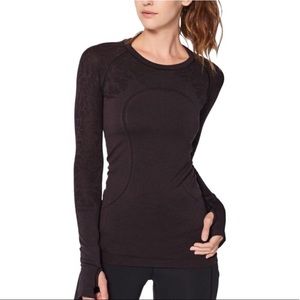 Lululemon Black Cherry Swiftly Tech Top